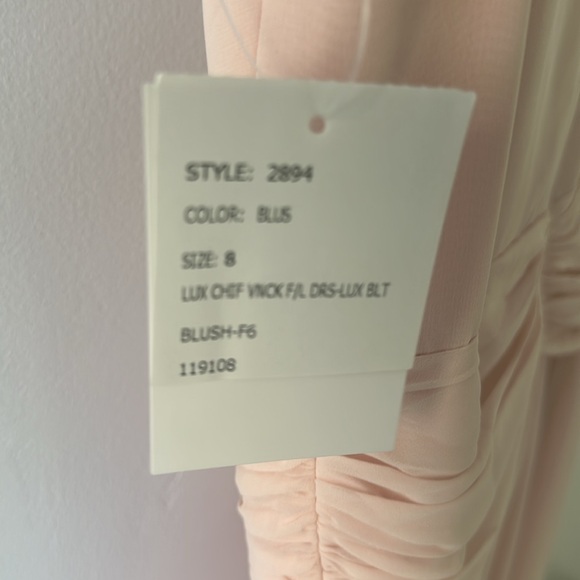 Dessy Collection chiffon dress - Picture 4 of 4